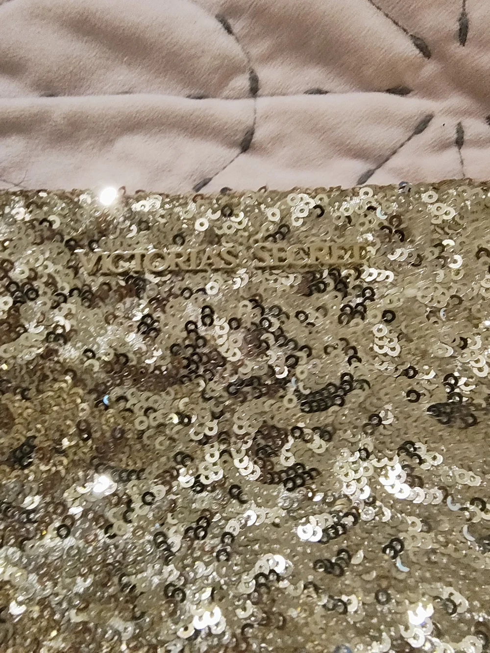Gold Sequin Wristlet Clutch - Victoria's Secret